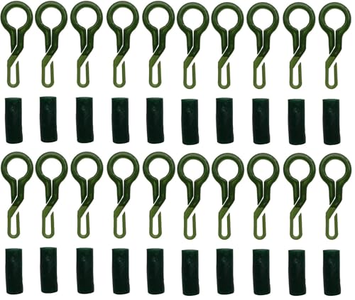Kit 20 Ganci per piombi tendi lenza da carpfishing. Consendono di agganciare tutti i tipi di piombo con gancio. Molto pratici e resistenti.
