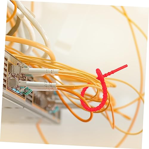 16 piezas ataduras reutilizables de silicona para cables para organizar cables debajo del escritorio, fáciles de usar miniatura 7