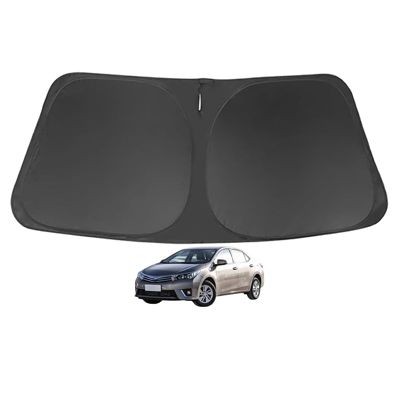 Protetor solar para para-brisa Toyota Prius Hatchback 2010–2015, dobrável e refletivo