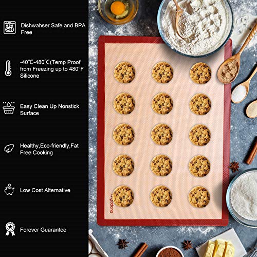 Angadona US Able Baking Mat, Silicon Baking Slip Mats Oven Liner Sheet, Round & Square Cake Pan Mat, Pastry Board Rolling Dough Mats For Macaron Cookie thumb #1
