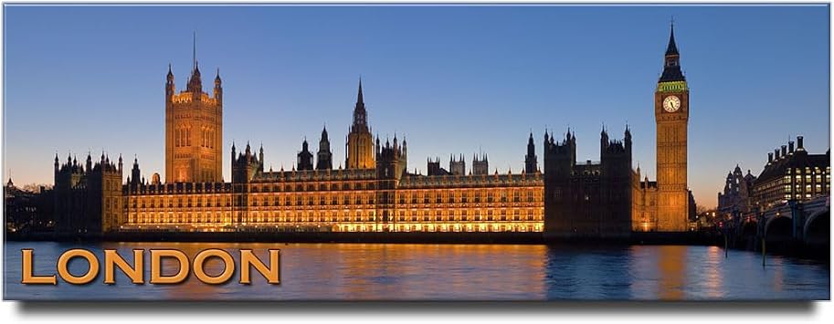 Place of Westminster Panoramic Fridge Magnet London England UK Travel Souvenir Refrigerator Door Photo Magnet