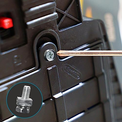 6 pcs bolts and nuts kit motorcycle battery bolts and nuts m6x16mm motorcycle battery screw and nut battery terminal bolts and nuts carbon steel