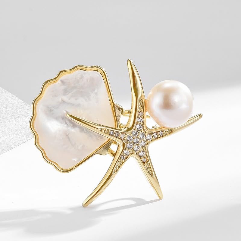 Image of Animal Brooches for Women Pearl Rhinestones Animal Brooch Pin Cute Animal Jewelry Gift for Wife Mom Girlfriends