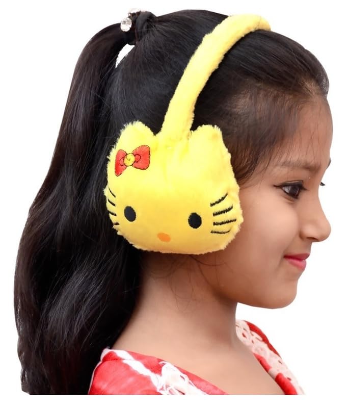 sikander Kitty Ear Muffs Winter Cute Outdoor Wear Adjustable Knitted Ear Muffs/Warmer for Children Kids Girls and Women Pack Of 1-picture-32