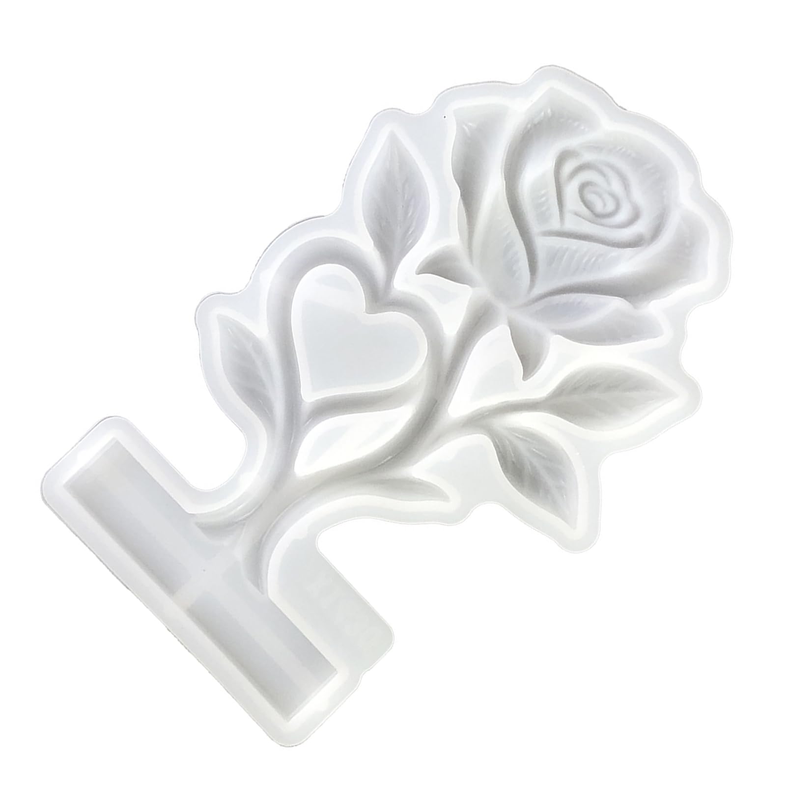 Kaeltsyn Creative Heart Rose Silicone for Artistic Making Plasters Sculptures and Soap Designs Possibilities