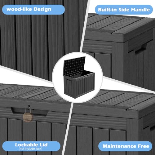 Image of Outdoor Storage Box Waterproof, 55 Gallon Deck Box for Patio Storage