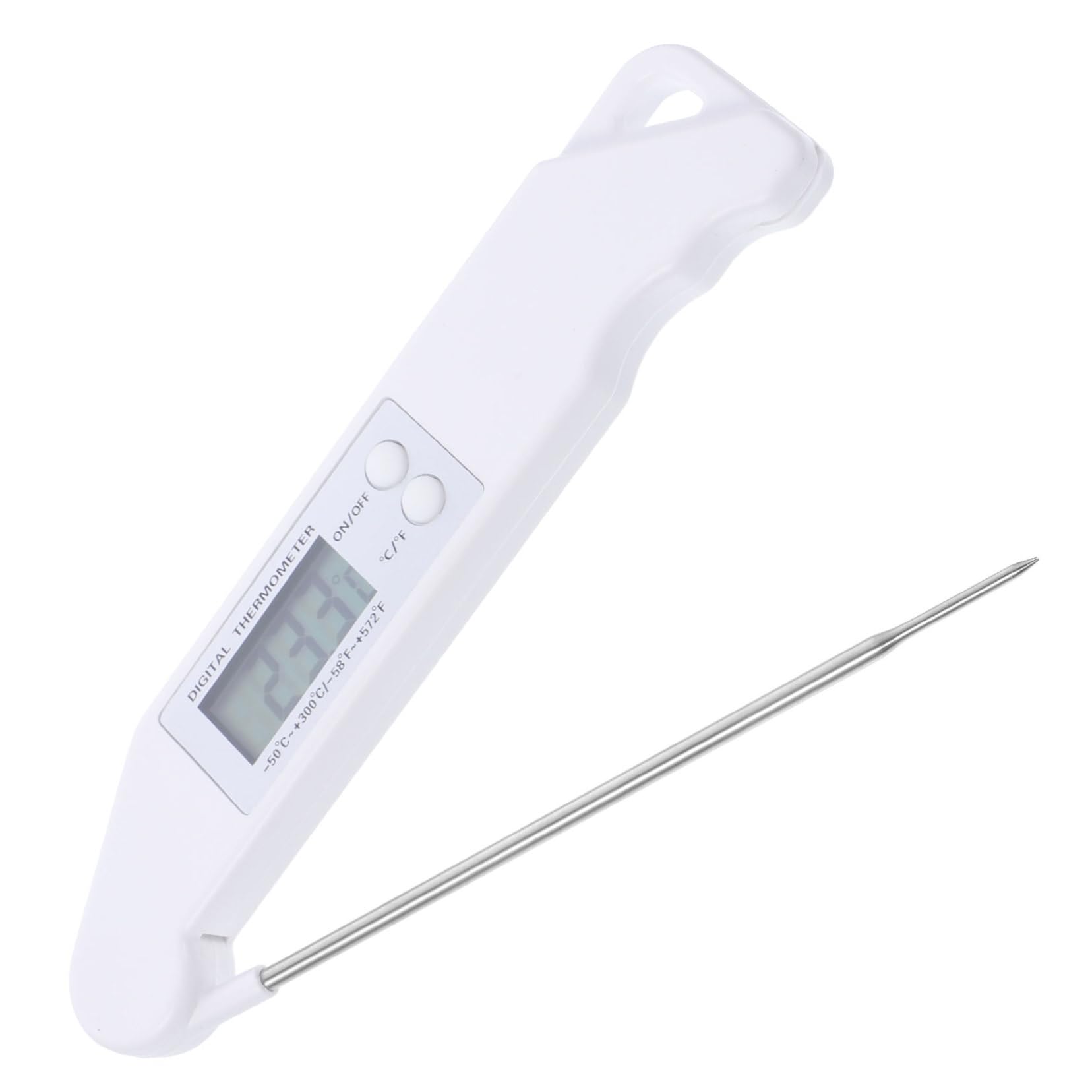 Ciieeo Folding Barbecue Probe Instant Read Food for Meat Kitchen Baking Tool Ultra LCD Display for Grill