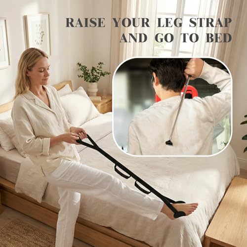 7PC Hip Kit for Seniors Total Hip Replacement Prime, Hip Replacement Kit After Surgery, Recovery Kit,Sock Aid,Dressing Stick,Shoehorn,Dressing Aid for Pants,Leg Lifter,Back Scratcher,Bath Scrubber