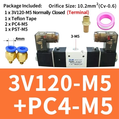 Électrovanne pneumatique 3/2 pour sécuriser vos circuits d'air comprimé AC110V - 3