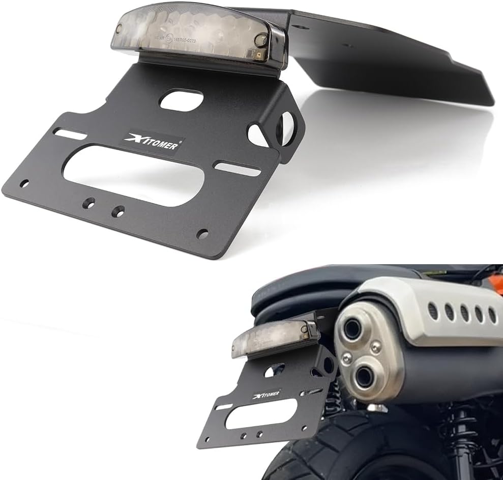 Xitomer Fender Eliminator Tail Tidy Compatible with SCL500 2023 2024 2025 2026 CL500 Motorcycle License Plate Holder with Tail light/License Plate Light (Smoke)