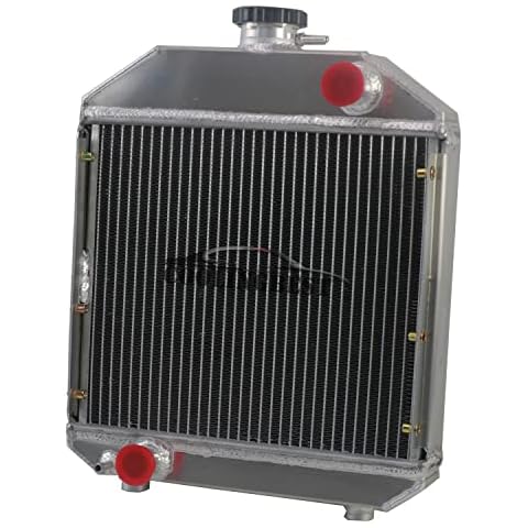 COOLINGBEST All Aluminum Radiator for Yanmar YM240 YM2000 YM1700 YM 240 2000 1700 OE# 124460-44501 2 Row Core Tractor Radiators Cover