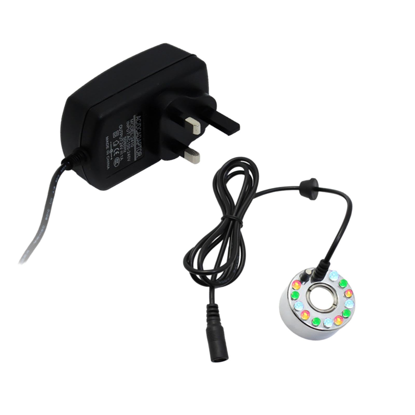 FABLOFT® Ultrasonic Mist Fogger Mister 12 LED Fogger for Home Rockery Pond Sink Pot-image-15
