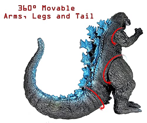 Image of TwCare Classic 1954 65th Anniversary vs Heisei Era Monster Toy, Dinosaur Dragon Movie Series Movable Joints Dino Action Figures Birthday Gift for Boys and Girls, Carry Bag