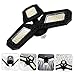 POPETPOP Deformable LED Garage Light High Brightness Folding Ceiling Lamp for Warehouse and Workshop 3-Leaf Design Adjustable Panels Energy Efficient Lighting Tool