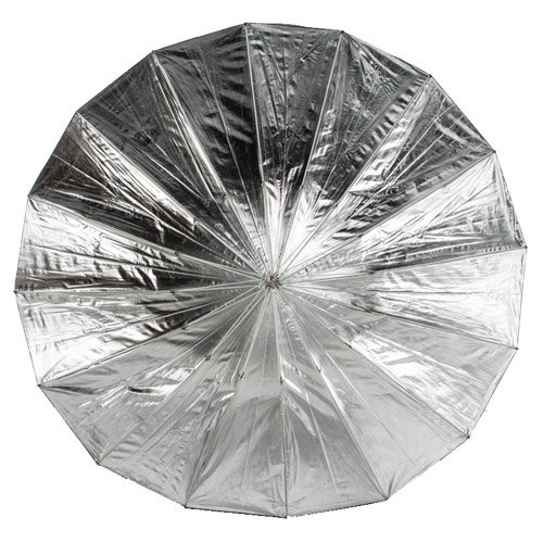 CanadianStudio Photo 75" Silver with Black Cover Reflective Parabolic Umbrella 16 Fiberglass Rib 7mm Shaft by CanadianStudio - Image 2