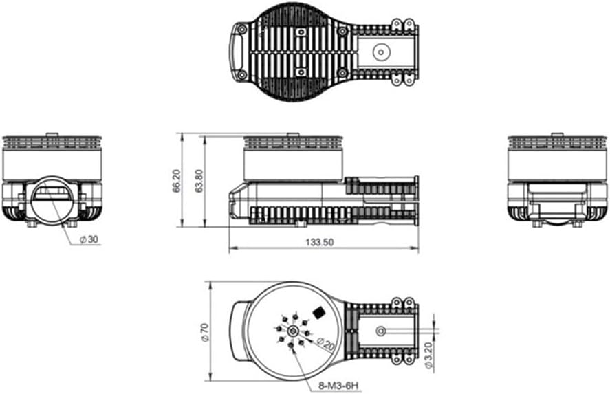 XRotor X6 PLUS Motor Power System Combo 2480 Foldable Propeller 80A ESC Fit For UAV Drone Accessoties(Only Motor CCW)