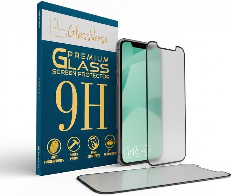 GlassVerse® 9H Tempered Glass For Apple Iphone XS Max (PACK OF 1) with Free Installation Kit. Full screen Coverage - 6.5 inch