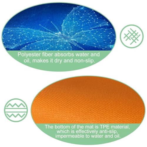 Tapis de cuisine géométrique polygonal d'exception lot de 2 tapis - 6