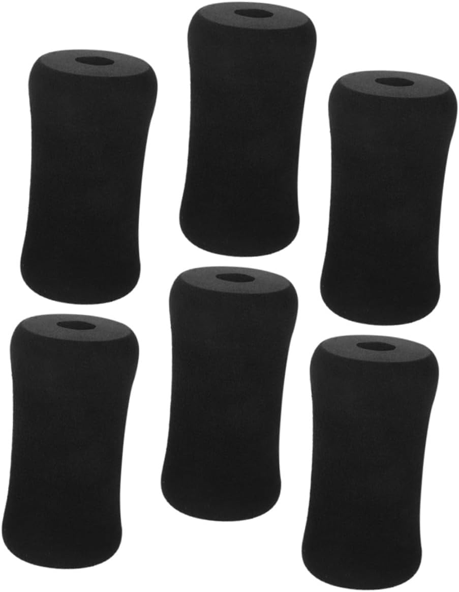 Mipcase 6pcs High Elasticity Foam Foot Pads Roller Covers for Leg Extension Machines Shock-Absorbing Replacement Tube Sleeves for Home Gym Equipment Noise-reducing Cushion Pads