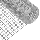 Hardware Cloth,Chicken Wire Fence,1/2 inch 16in x 6ft Galvanized Welded Cage Wire for Bird Wire Gopher Wire Rabbit Wire Snake Fence Poultry Netting Cage Screen