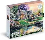 Buffalo Games Ceaco - Silver Select - Thomas Kinkade - Sweetheart Retreat - 1000 Piece Jigsaw Puzzle for Adults Challenging Puzzle Perfect for Game Nights