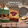 Our Place Large Always Pan | 12.5" Ceramic Pan with Modular Lid & Beechwood Spatula | Patented 10-in-1 Nonstick, Non-Toxic Cookware Made Without PFAS | Induction & Oven-Safe up to 450°F | Sage #2