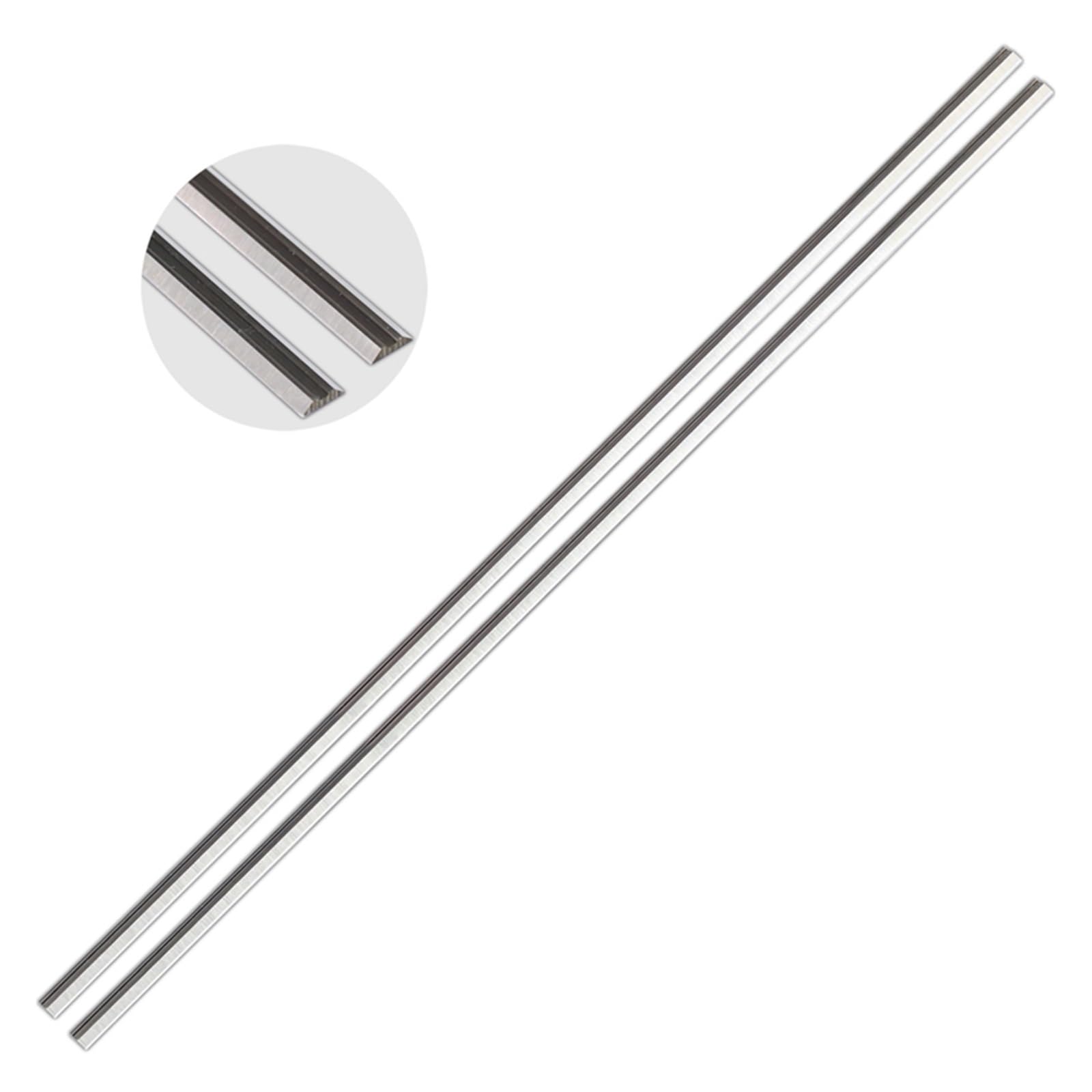 Cuchillas de Cepillo HSS Cuchillas de Repuesto for cepilladora HSS de 306 x 8 x 2,0 mm for cepilladora de Espesor 2012 y 2012NB con Tratamiento térmico de Doble Filo, Juego de 4 = 8 Piezas