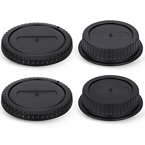 2 Pack Jjc Body Cap Cover And Rear Lens Cap Kit For Canon Eos Rebel T6 T7 T5 T4I T5I T6I T6S T7I T8I Sl1 Sl2 Sl3 60D 70D 77D 80D 90D 5D Mark Ii Iii Iv 6D 7D & More Canon Dslr Camera With Ef Ef-S Lens #TOP1