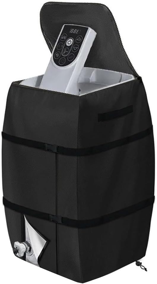 Spa Heater Pump Cover, Inflatable Water Heater Pump Cover Rainproof Sun Protection Tub Pump Cover(black)