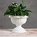 Grecian Urn Planter, White, 18-Inch