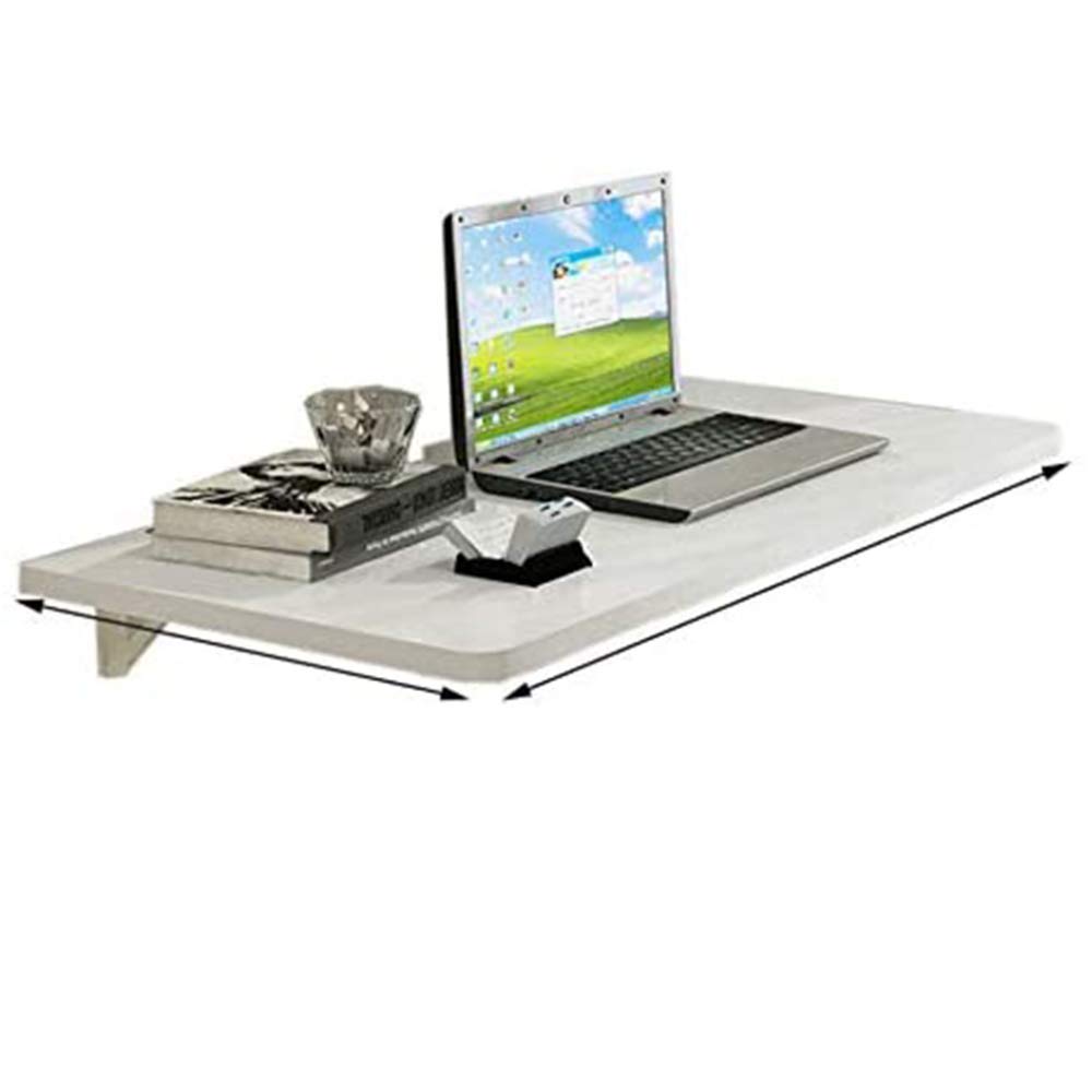 Table pliante murale 90x50cm avec support robuste pour ordinateur