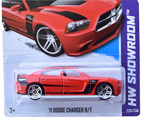 Hot Wheels Showroom Series Dodge Charger R/T rojo miniatura 2