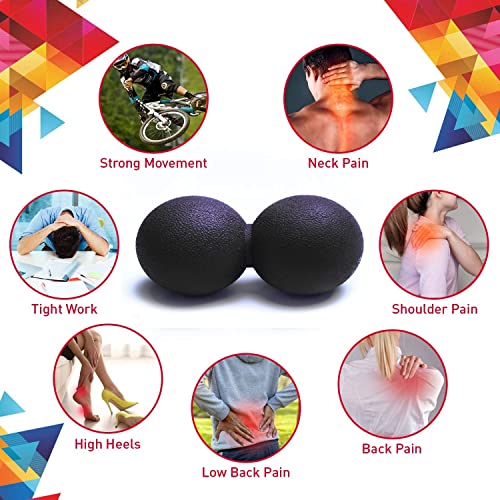 Image of Bodylastics Peanut Massage Ball For Total Body Deep Tissue Massage, Physiotherapy, Trigger Point Therapy, Muscle Knots, Myofascial Release