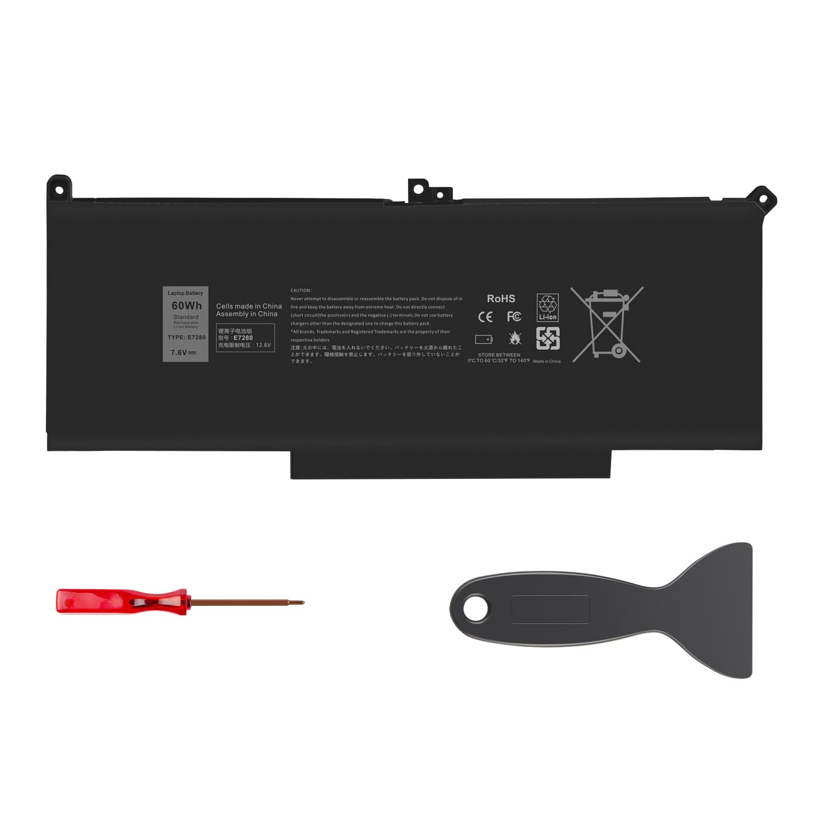 Sponsored Ad – 60Wh F3YGT Laptop Battery for Dell Latitude 12 7000 7280 7290 13 7000 7380 7390 14 7000 7480 7490 E7280 E7290 E7380 E7390 E7480 E7490 Series F3YGT DM3WC DM6WC 2X39G KG7VF V4940 P28S