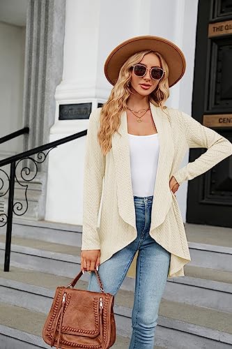 Image of Cardigan for Women Long Sleeve Sweaters Casual Lightweight Knit Open Front Fall Fashion Outfits