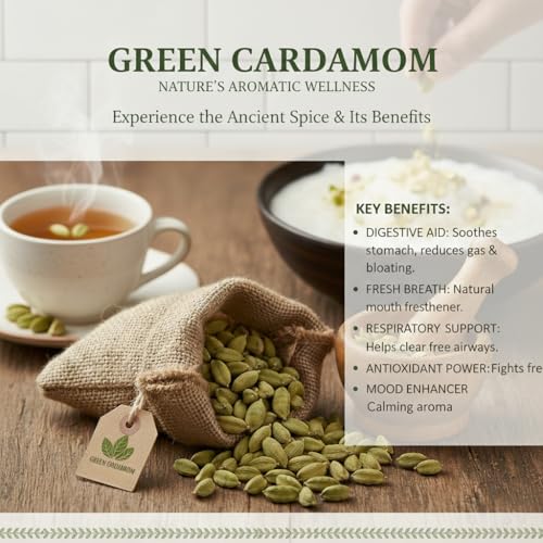 Image of ArtOspices Premium Spice Set - Black Pepper 80g, Green Cardamom (8+ MM Bold) 50g, Clove 65g | Fresh Whole Spices in Glass Jars | Aromatic & Handpicked | Ideal for Cooking, Gifting & Kitchen Storage