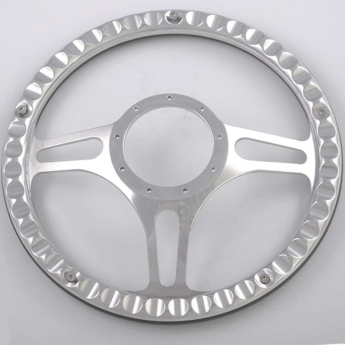 ハーフラップレザー ビレットステアリング350mm☆モモピッチ☆ホーンボタン付き 新品☆ハーフラップレザー ビレットステアリング350mm☆momo