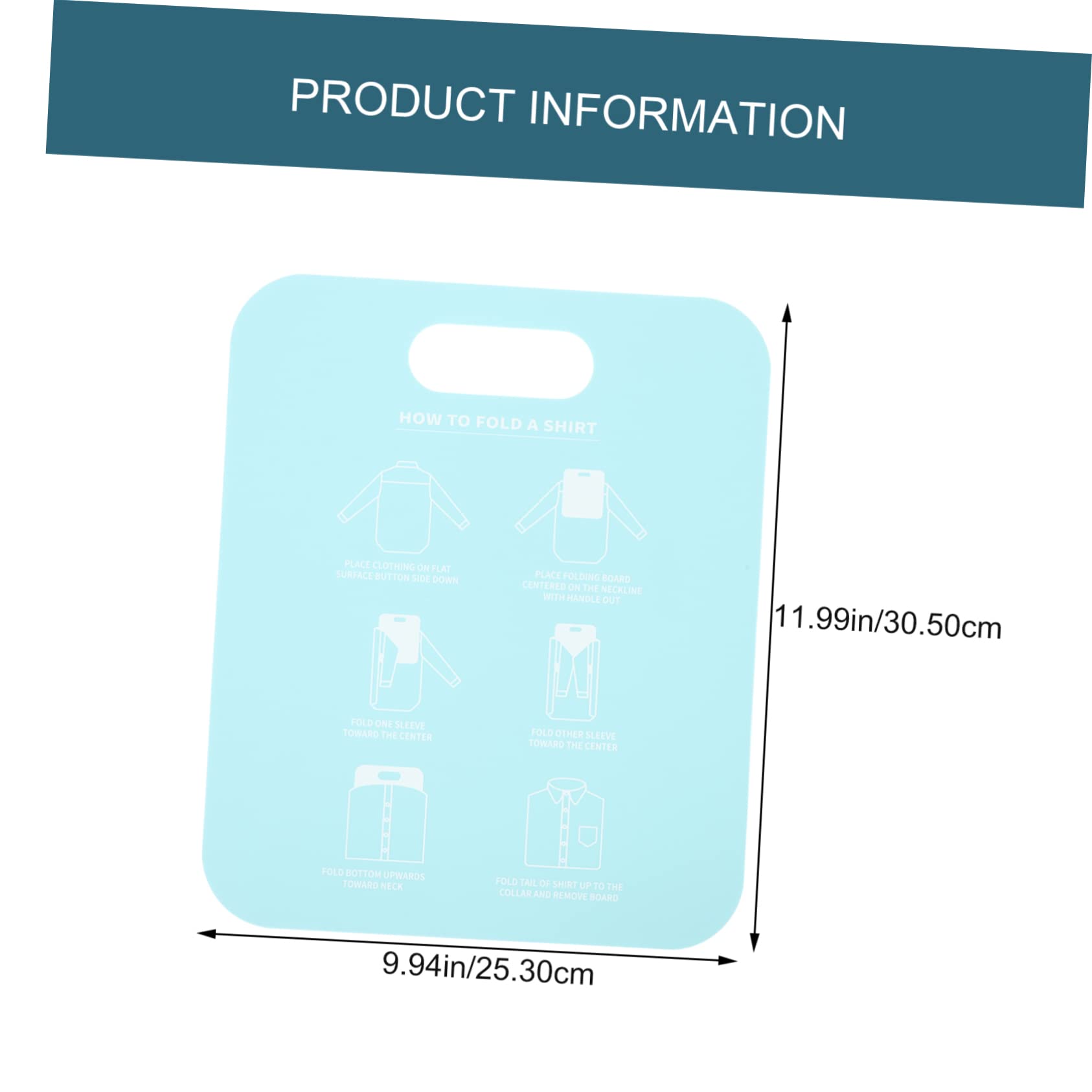 TINEASUR 2pcs Shirt Folding -Saving Lazy Folding Tool for Laundry Pp Cardboard Wrinkle-Free Stacking Board