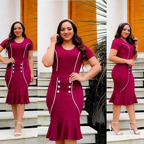 Vestido Roupas Femininas Moda Cristã Midi Novidade 2020