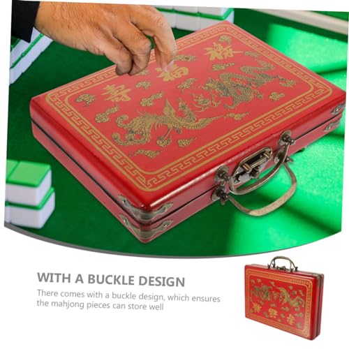 Estuche de Madera para Almacenamiento de Mahjong miniatura 6