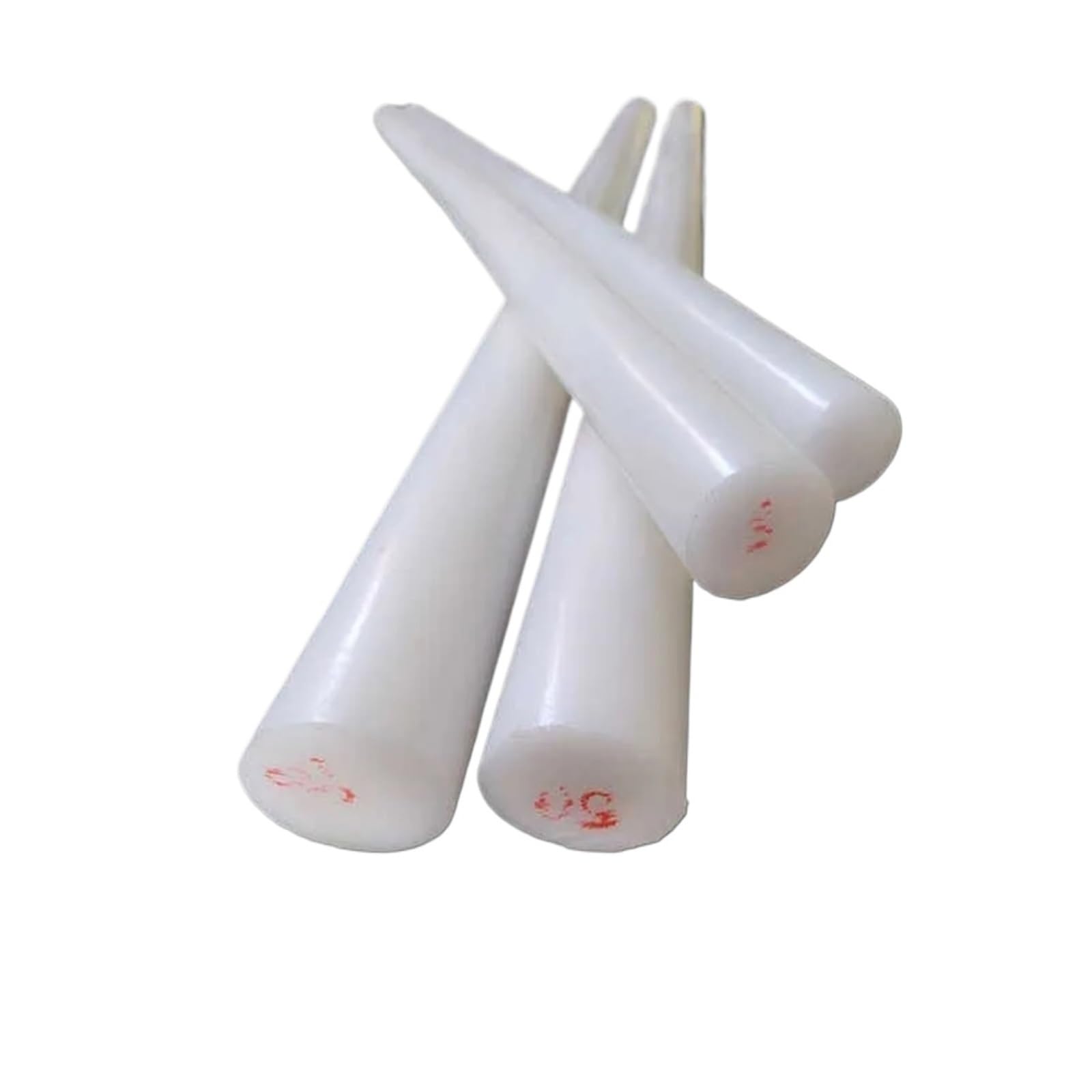 Hgcoeyr Length 500Mm Nylon Drift Punch Rod, White Pa6 Nylon Rod Round Solid Plastic 3-120Mm Dia Wear Resistant(35Mm 1Pc)