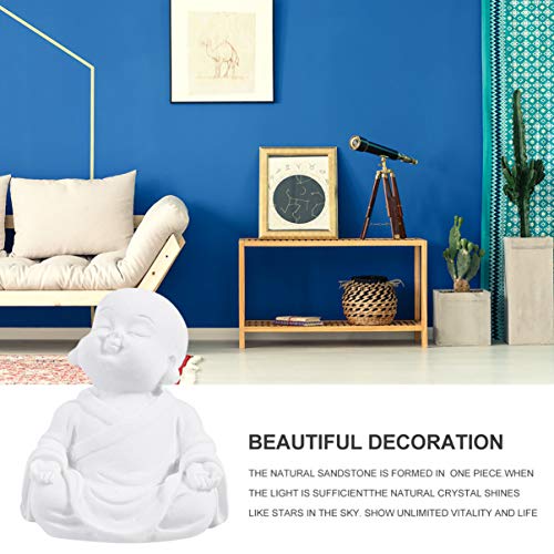 UKCOCO Estatuetas de Buda Ornamento de Resina Aquário Decorações de Mesa de Tanque de Peixes para Es
