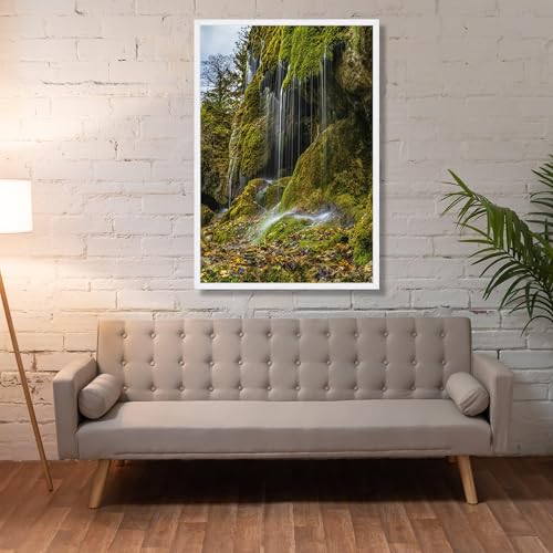 Affiche cascade et ruisseau impression toile haute qualite