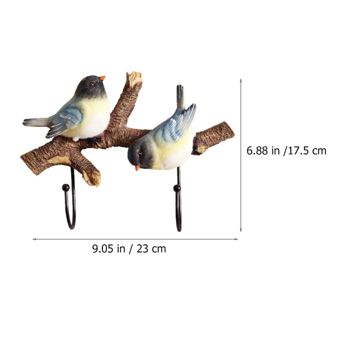 Gancho para Abrigos y Bolsos de Resina Diseño de Pájaro, Gancho Decorativo para Pared, Fácil de Limpiar, Adecuado para Organización del Hogar