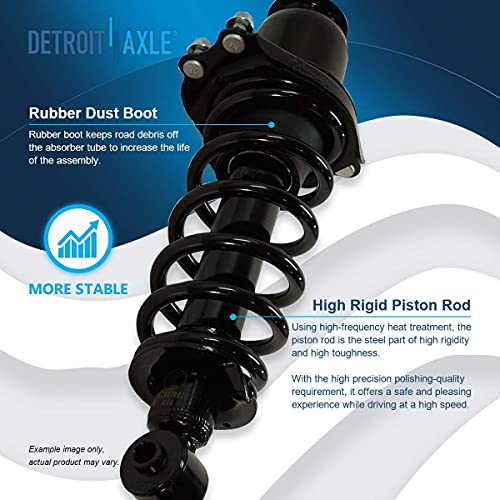 Image of Detroit Axle - 8pc Suspension Kit for 2005-2010 Scion tC Complete Front Rear Struts with Coil Spring Sway Bar Links 2006 2007 2008 2009 Replacement Quick Install Ready Struts Shocks Assembly