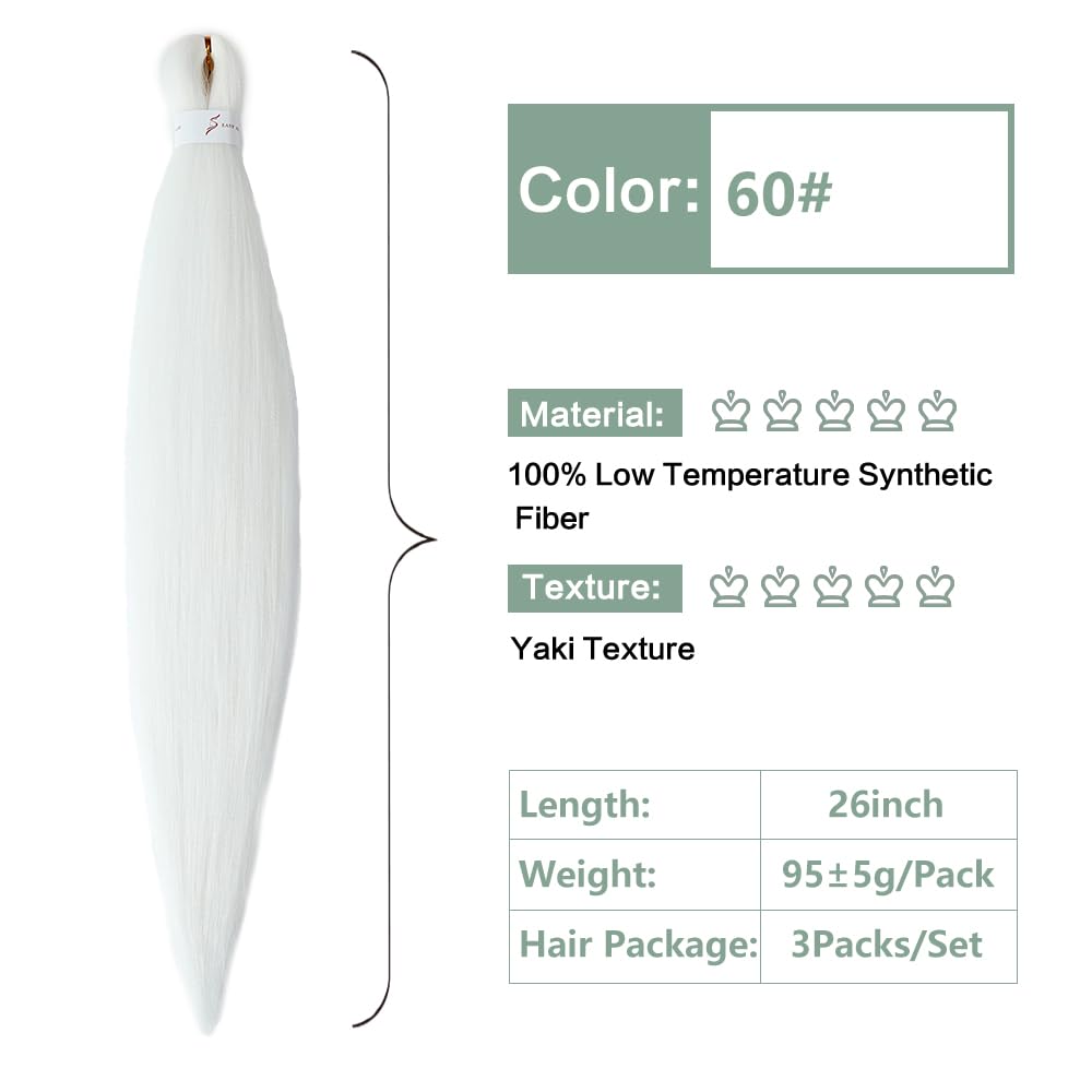 YDDM Capelli Per Treccine Africane Morado Extension Treccine Texture Yaki Easy Install per Principianti 32 Pollici 3 Pezzi Capelli Leggeri e Naturali per Box Braids, Twist e Crochet — view 199