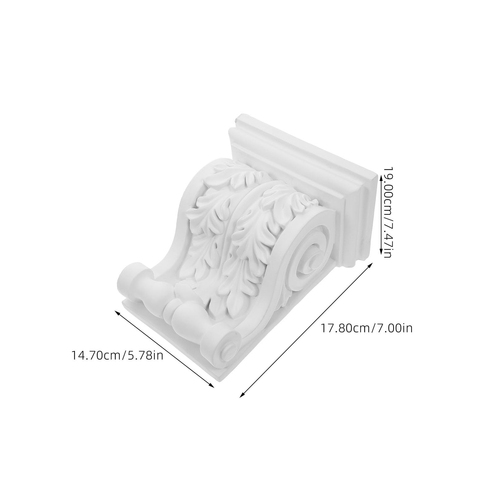 Pu Deckenbalkenkonsole Verschleißfest und Klebbar Weiß Europäische Elegantes Design Dekorative Balkendekoration im Landhausstil für Schlafzimmer und Esszimmer
