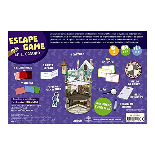 Auzou - Escape Game: Castle Foot, Multicoloured (XOU-3894064), 50 cm x 50 cm x 28 cm - Image 2