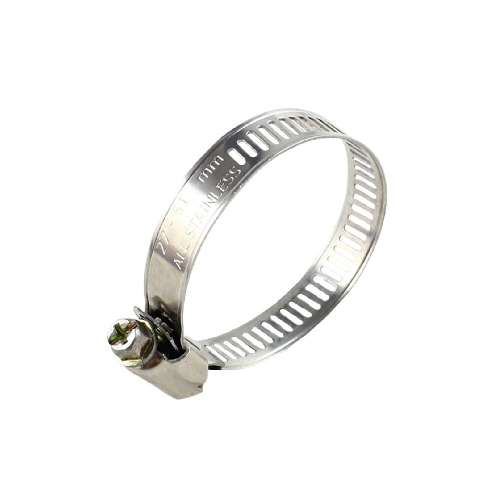 Stainless Steel Pipe clamp 10x Metal Clamp Worm Gear Clips Fasteners Adjustable Stainless Steel Drive Hose Clamps(21-44mm)