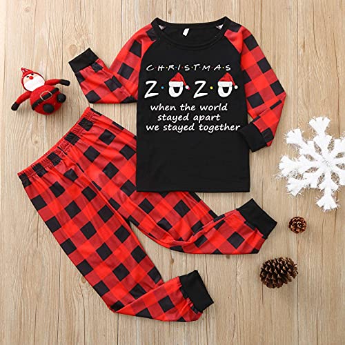 Kerst pyjama set voor familie - 2 stuks kerst nachtkleding set Kerstman rendieren print katoenen shirt met lange mouwen… - Image 3